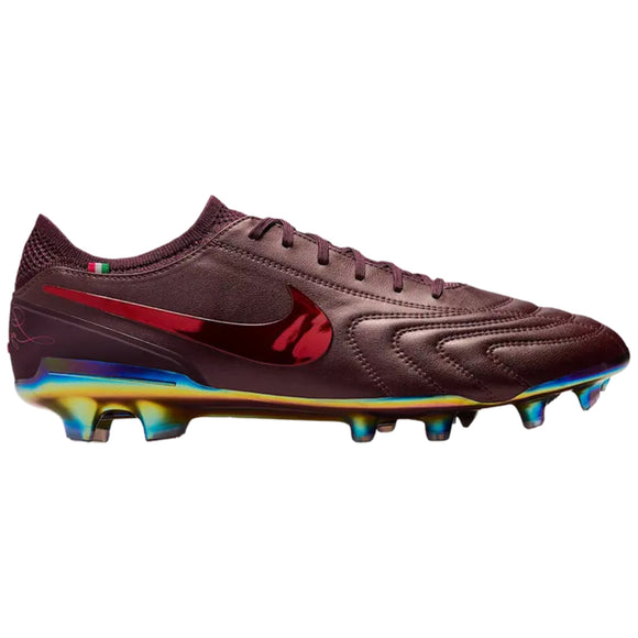 Nike camo Tiempo Legend 10 Elite Luxe FG 'Montebelluna Leather Port Wine'