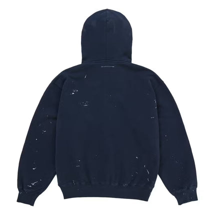Supreme MM6 Maison Margiela Box Logo Zip Up Hoodie - Navy