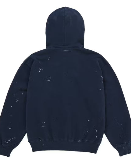 Supreme MM6 Maison Margiela Box Logo Zip Up Hoodie - Navy