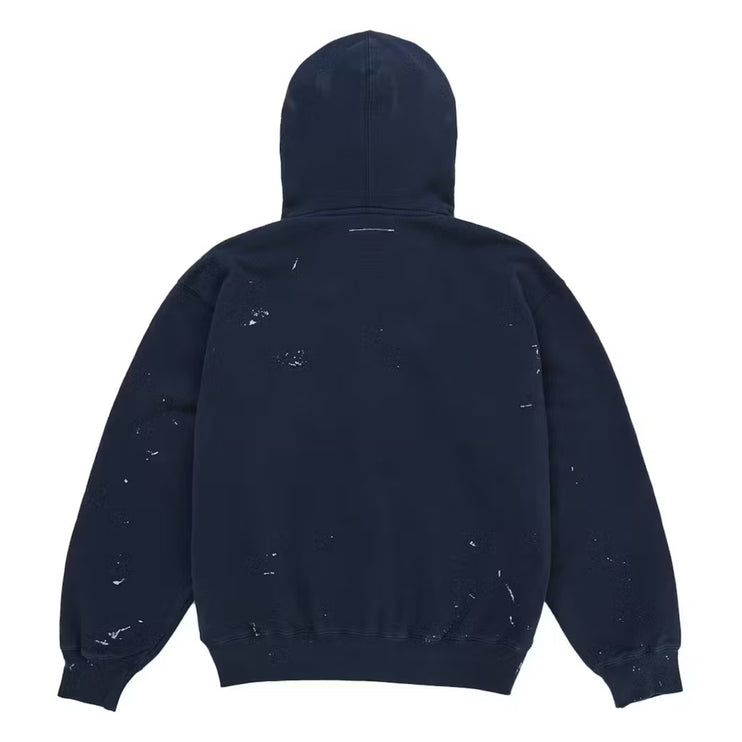 Supreme MM6 Maison Margiela Box Logo Zip Up Hoodie - Navy