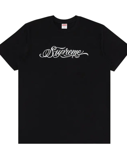 Supreme Script Tee - Black (FW24)