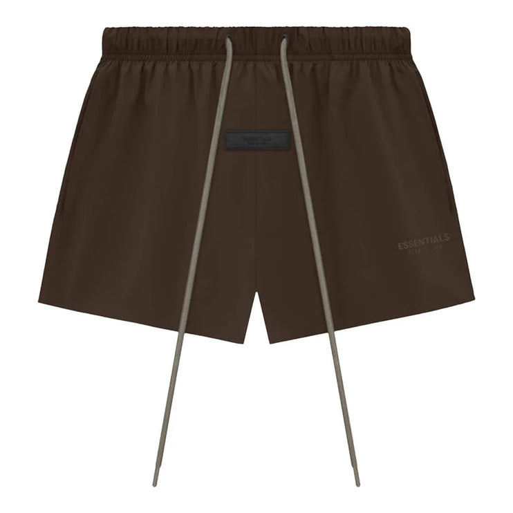 FEAR OF GOD ESSENTIALS Nylon Running Shorts - Wood (SS24)