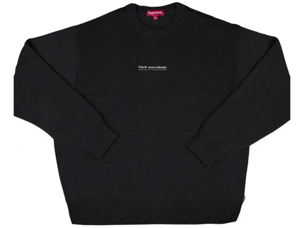 Supreme F*ck Everybody Sweater - Black (SS19)