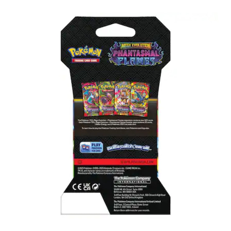 Pokemon TCG Mega Evolution - Phantasmal Flames Sleeved Booster Pack
