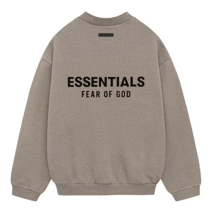 FEAR OF GOD ESSENTIALS Fleece Crewneck - Dark Heather Grey (Holiday 2024)