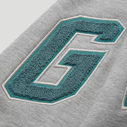 GEEDUP Team Logo Hoodie - Grey/Aqua Green