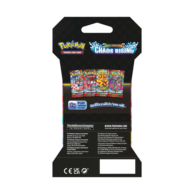 Pokemon TCG Mega Evolution - Chaos Rising Sleeved Booster Pack
