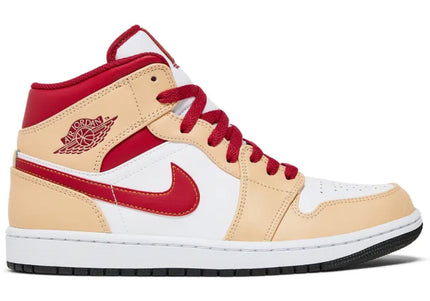 Air Jordan 1 Mid 'Light Curry Cardinal'