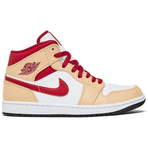 Air Jordan 1 Mid 'Light Curry Cardinal'