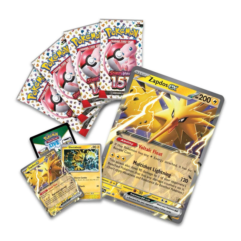Pokemon TCG Scarlet & Violet - Zapdos EX Collection