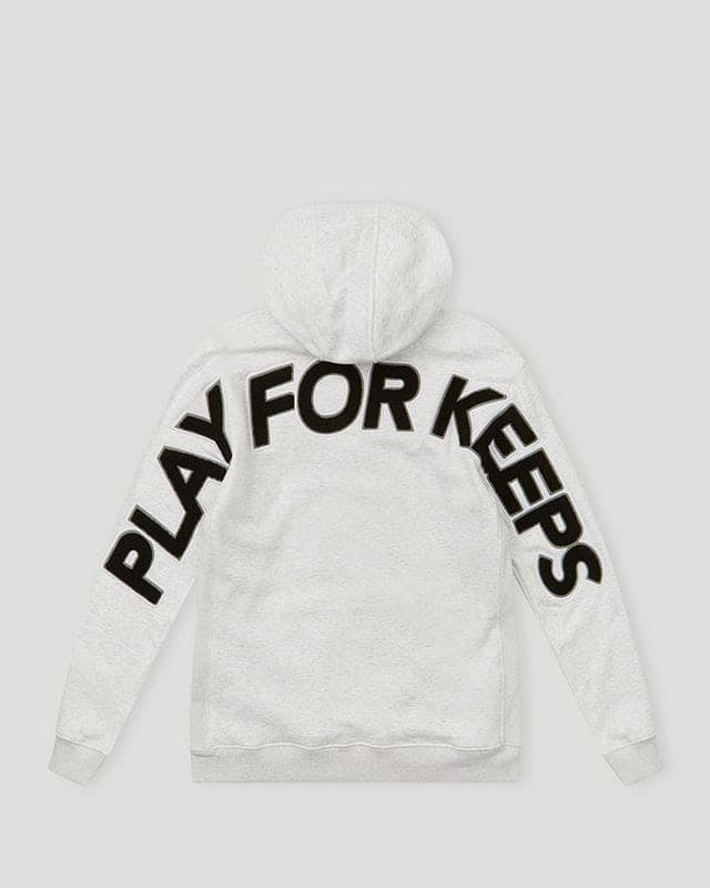 GEEDUP PFK Hoodie - White Marle/Black