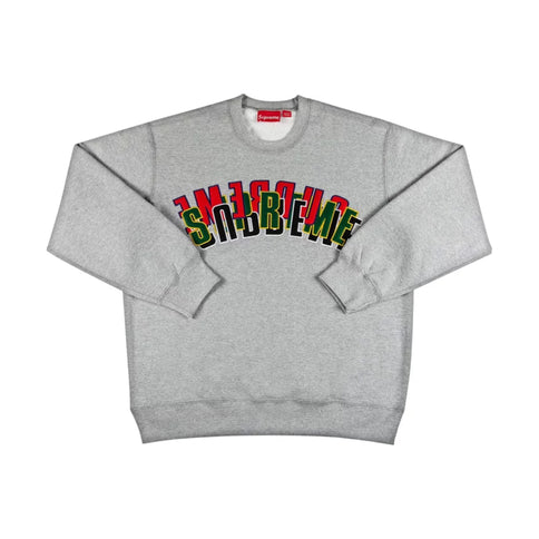 Supreme Stacked Crewneck - Heather Grey (SS21)