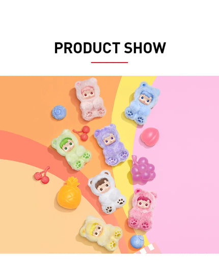 Pop Mart HACIPUPU Gummy Bear Series Vinyl Plush Pendant Blind Box