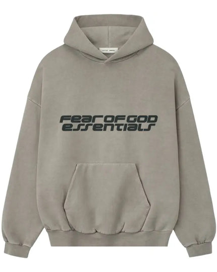FEAR OF GOD ESSENTIALS Heavy Fleece 90s Hoodie - Smoke Grey