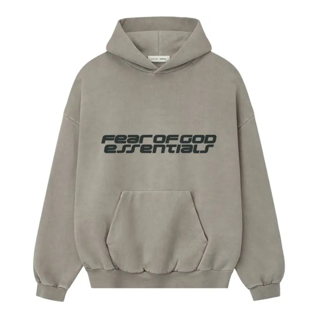 FEAR OF GOD ESSENTIALS Heavy Fleece 90s Hoodie - Smoke Grey
