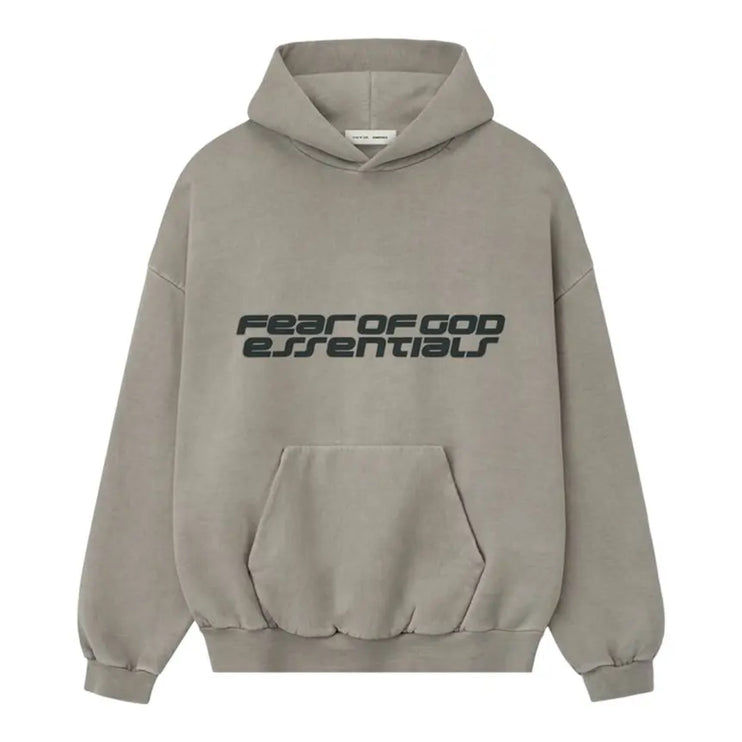 FEAR OF GOD ESSENTIALS Heavy Fleece 90s Hoodie - Smoke Grey