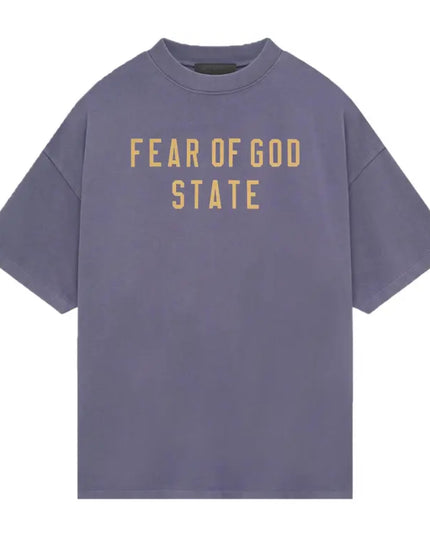 FEAR OF GOD ESSENTIALS State Heavy Jersey T-Shirt - Lavender (FW24)