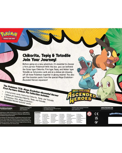Pokemon TCG Mega Evolution - Ascended Heroes First Partners Deluxe Pin Collection