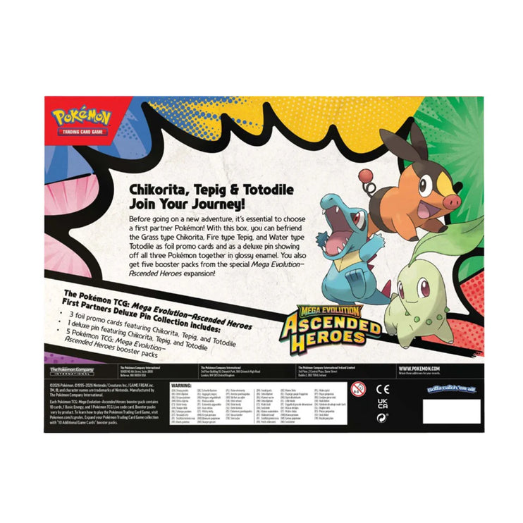 Pokemon TCG Mega Evolution - Ascended Heroes First Partners Deluxe Pin Collection
