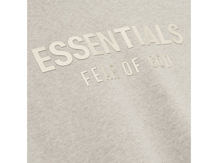 FEAR OF GOD ESSENTIALS Classic Fleece Zip-Up Hoodie - Heather Stone (SS25)