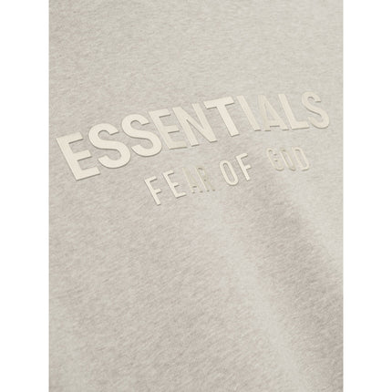 FEAR OF GOD ESSENTIALS Classic Fleece Zip-Up Hoodie - Heather Stone (SS25)