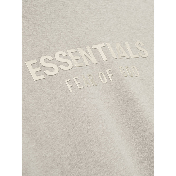 FEAR OF GOD ESSENTIALS Classic Fleece Zip-Up Hoodie - Heather Stone (SS25)