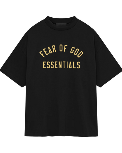 FEAR OF GOD ESSENTIALS Jersey Crewneck T-Shirt - Black (FW24)