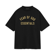 FEAR OF GOD ESSENTIALS Jersey Crewneck T-Shirt - Black (FW24)