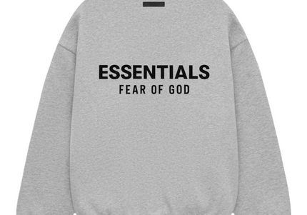 FEAR OF GOD ESSENTIALS Fleece Crewneck - Light Heather Grey Holiday 2024 Fleece Crewneck - Light Heather Grey (Holiday 2024)