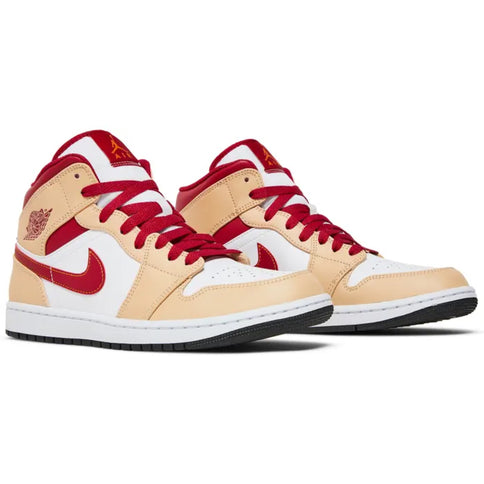 Air Jordan 1 Mid 'Light Curry Cardinal'