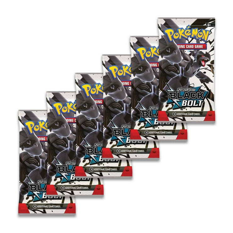 Pokemon TCG Scarlet & Violet - Black Bolt Booster Bundle (6 Packs)
