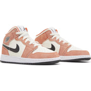 Air Jordan 1 Mid SE 'Orange Suede' (GS)