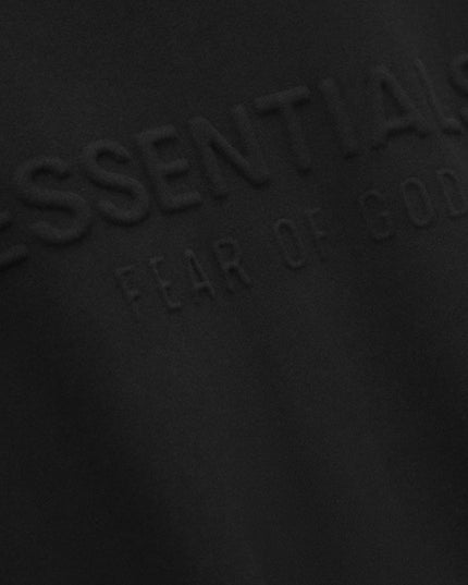 FEAR OF GOD ESSENTIALS Embossed 90s Zip-Up Hoodie - Vintage Black