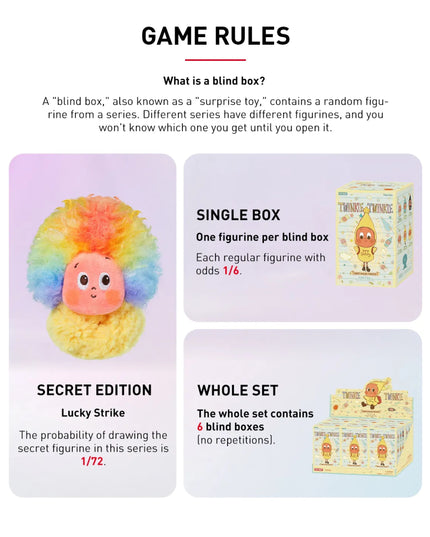 Pop Mart Twinkle Twinkle Sweet Dreams Forecast Series Plush Pendant Blind Box
