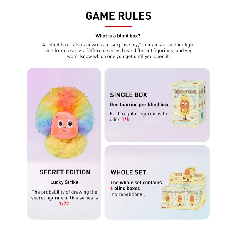 Pop Mart Twinkle Twinkle Sweet Dreams Forecast Series Plush Pendant Blind Box