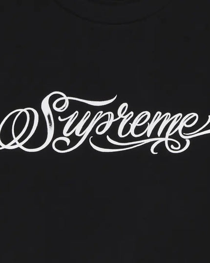 Supreme Script Tee - Black (FW24)
