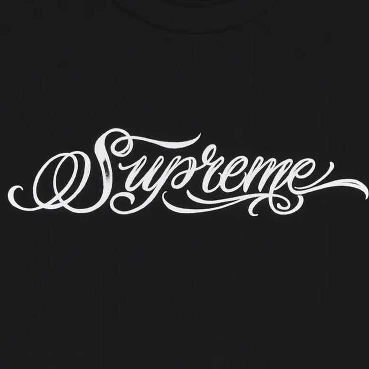 Supreme Script Tee - Black (FW24)