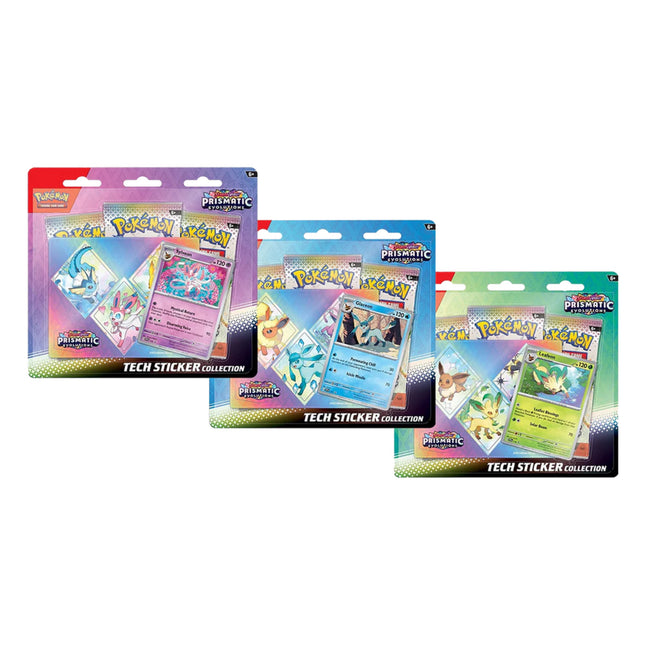Pokemon Scarlet & Violet Prismatic Evolutions - Tech Sticker Pack