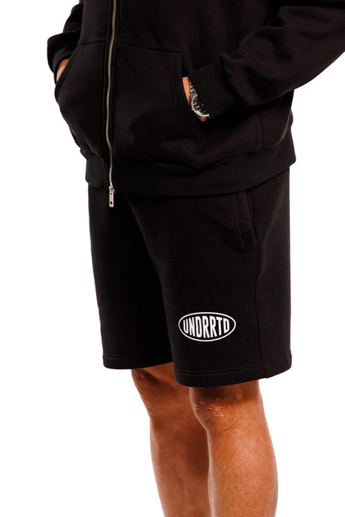 UNDERRATED Stamp Sweatshorts - Black