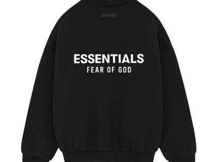 FEAR OF GOD ESSENTIALS Fleece Crewneck - Black (Holiday 2024)