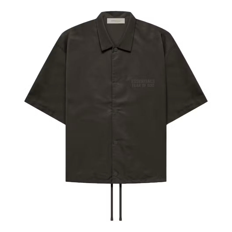 FEAR OF GOD ESSENTIALS Nylon Shirt - Off Black (Fall 22)