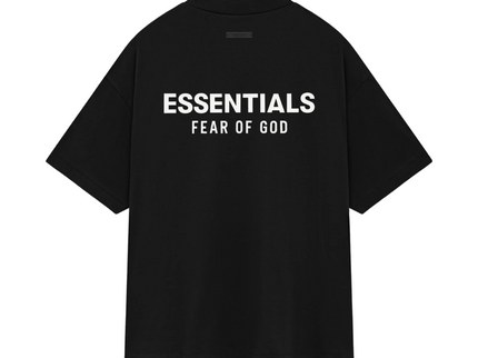 FEAR OF GOD ESSENTIALS Jersey Crewneck T-Shirt - Black (Holiday 2024)