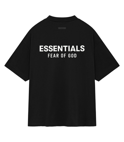 FEAR OF GOD ESSENTIALS Jersey Crewneck T-Shirt - Black (Holiday 2024)