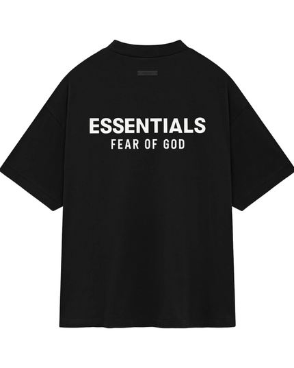 FEAR OF GOD ESSENTIALS Jersey Crewneck T-Shirt - Black (Holiday 2024)