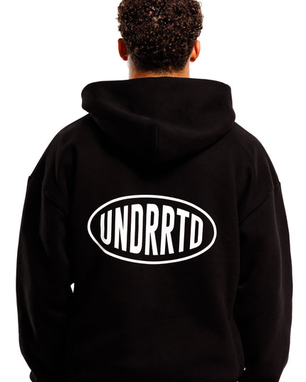 UNDERRATED Stamp Zip Hoodie - Black