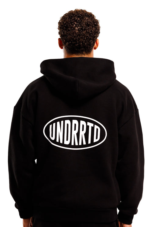 UNDERRATED Stamp Zip Hoodie - Black
