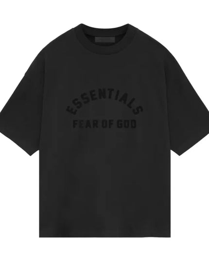 FEAR OF GOD ESSENTIALS Heavy Jersey Crewneck T-Shirt - Black (SS24)