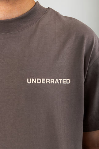 UNDERRATED Classic Logo T-Shirt - Mocha