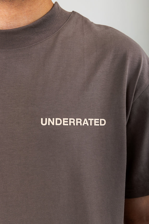 UNDERRATED Classic Logo T-Shirt - Mocha