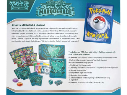 Pokemon TCG Scarlet Violet - Twilight Masquerade Elite Trainer Box